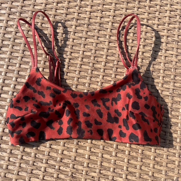 H&M animal print bikini top, size 0 - Picture 1 of 2
